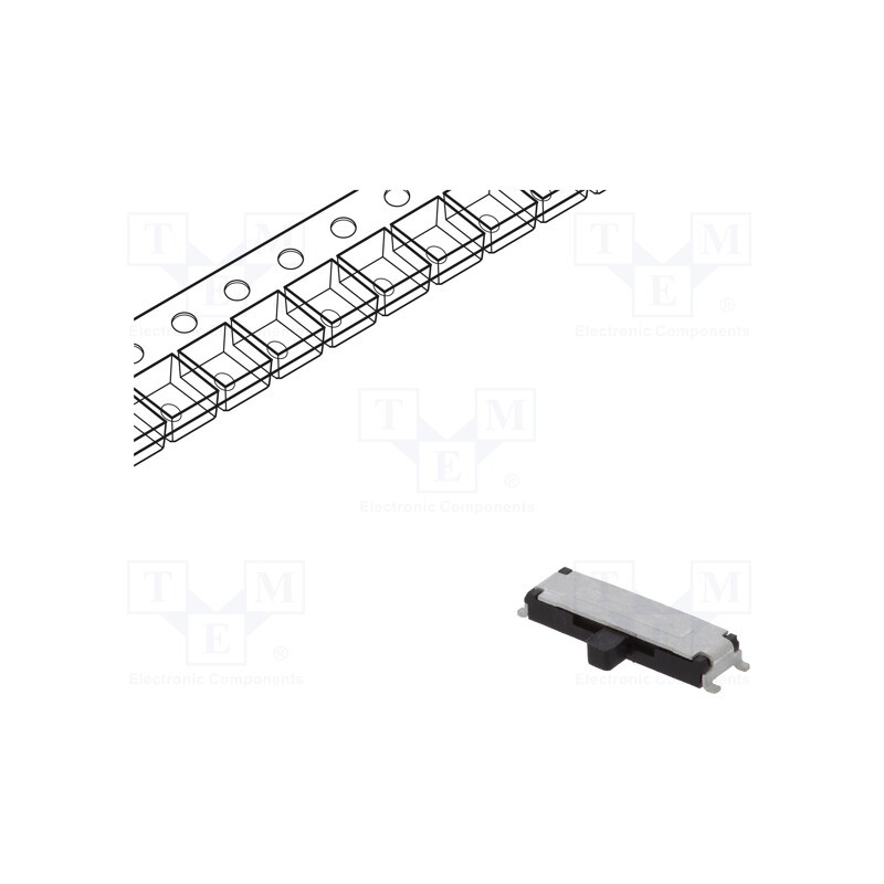 10 pcs : PCM13SMTR - Switch: slide, Pos: 3, SP3T, 0.3A/6VDC, ON-ON-ON, SMT, Leads: for PCB