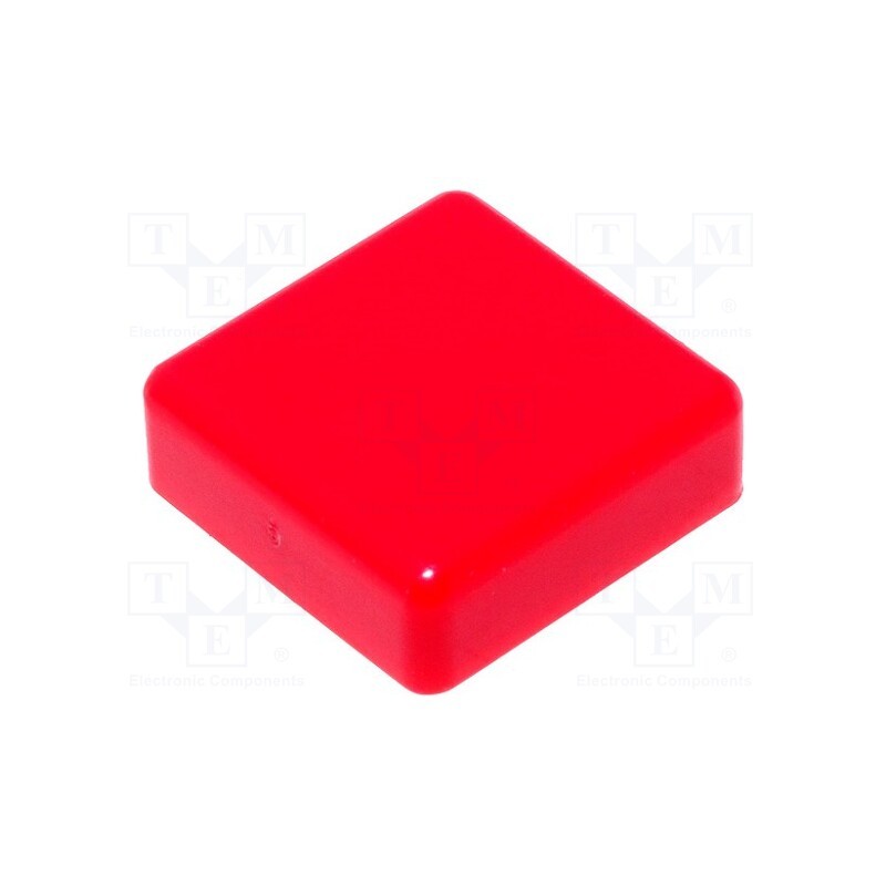 50 pcs : TACT-2BSRD - Button, square, red, 12x12mm, TACTS-24N-F,TACTS-24R-F