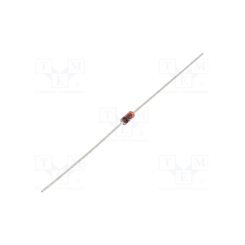 10 pcs : 1N3070TR - Diode: rectifying, THT, 200V, 500mA, Ifsm: 4A, DO35, Ufmax: 1V, 500mW
