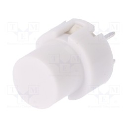 10 pcs : D6R00 F1 LFS - Switch: keypad, Pos: 2, SPST-NO, 0.01A/32VDC, white, THT, 1.3N, round