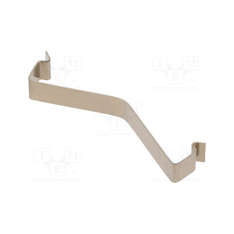 10 pcs : KC-196 - Retaining spring, L: 45.5mm, H: 9.5mm, natural