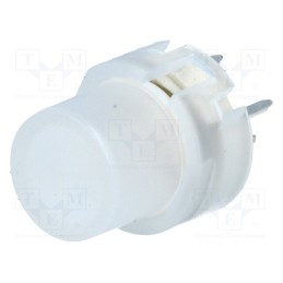 10 pcs : KS01-BLV-1 - Switch: keypad, Pos: 2, SPST-NO, 0.01A/35VDC, colourless, LED, red