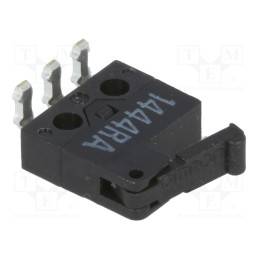 10 pcs : D2MQ-4L-1-R - Microswitch SNAP ACTION, 0.5A/30VDC, SPDT, ON-(ON), Pos: 2, IP40