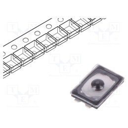 50 pcs : KXT 321 LHS - Microswitch TACT, SPST-NO, Pos: 2, 0.02A/15VDC, SMT, none, 1.6N