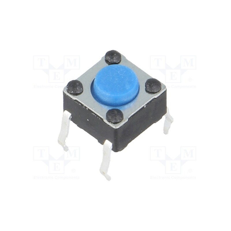 50 pcs : PTS645SM43-2 LFS - Microswitch TACT, SPST-NO, Pos: 2, 0.05A/12VDC, THT, none, 1.6N