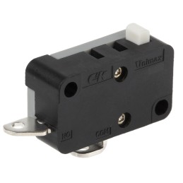 1 pcs - C & K Pin Plunger Snap Action Micro Switch, Solder Terminal, 1/2 A @ 125 V dc, 15 A @ 125 / 250 V ac, SPST