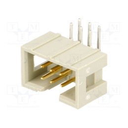 10 pcs : 9185067323 - Socket, IDC, male, PIN: 6, angled 90°, THT, 1.27mm, Layout: 2x3