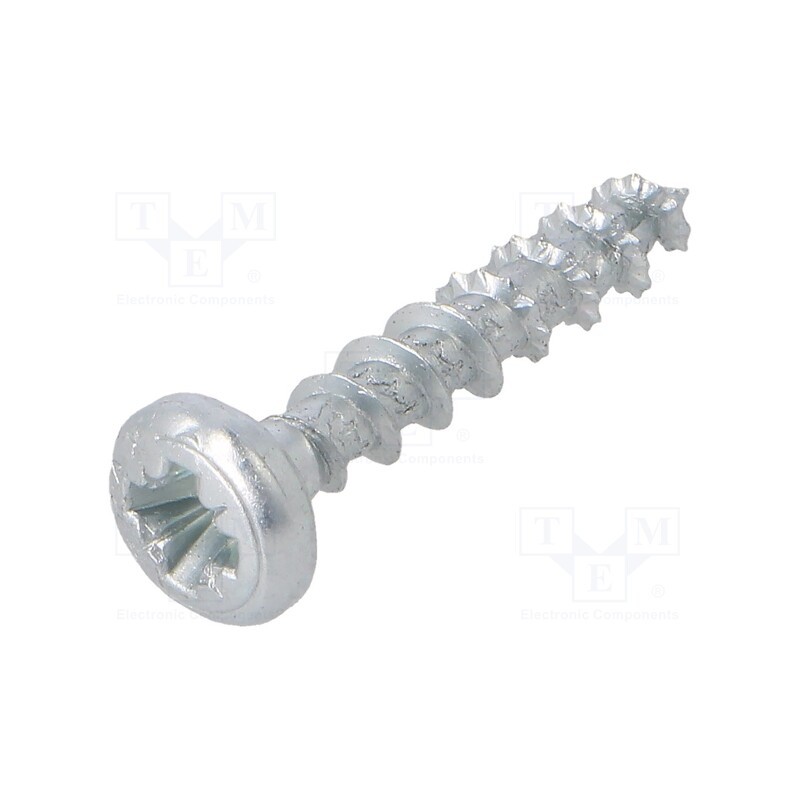 500 pcs : 1083317 - Screw, 3.5x20, Head: cheese head, Pozidriv, PZ2, steel, zinc, SPAX®