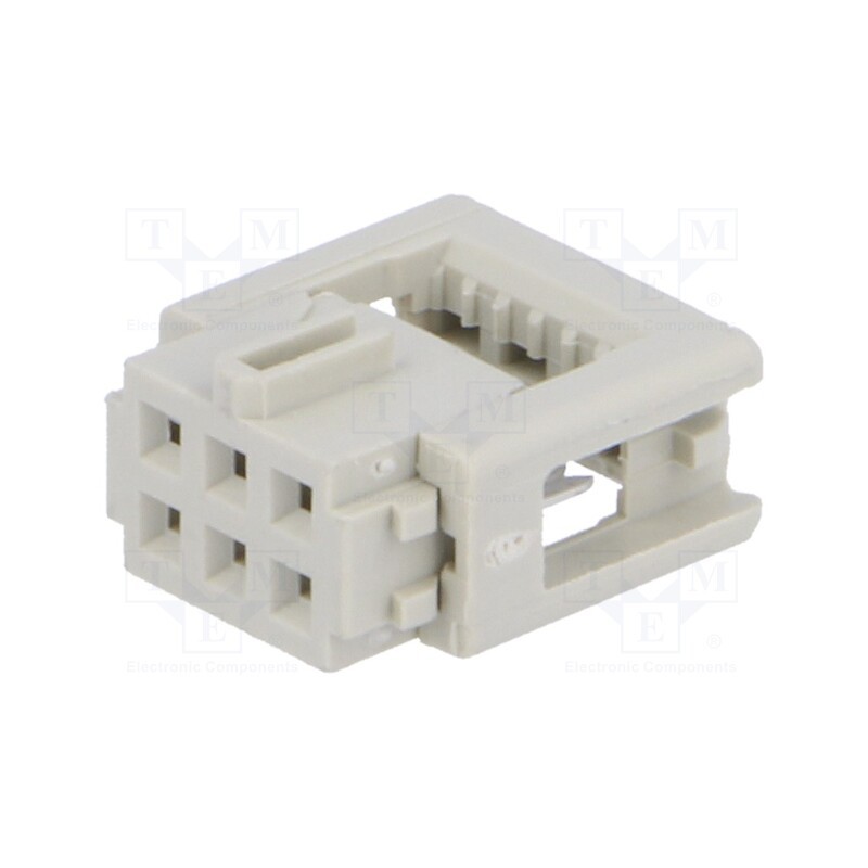 10 pcs : 9185067803 - Plug, IDC, female, PIN: 6, for ribbon cable, 1.27mm, Layout: 2x3