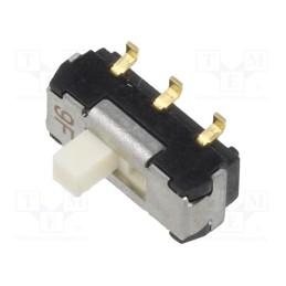 10 pcs : CL-SB-22B-02 - Switch: slide, Pos: 2, DPDT, 0.2A/12VDC, ON-ON, SMT, Leads: straight