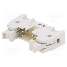 10 pcs : 9185067914 - Socket, IDC, male, PIN: 6, straight, with ejector, THT, 2.54mm, SEK