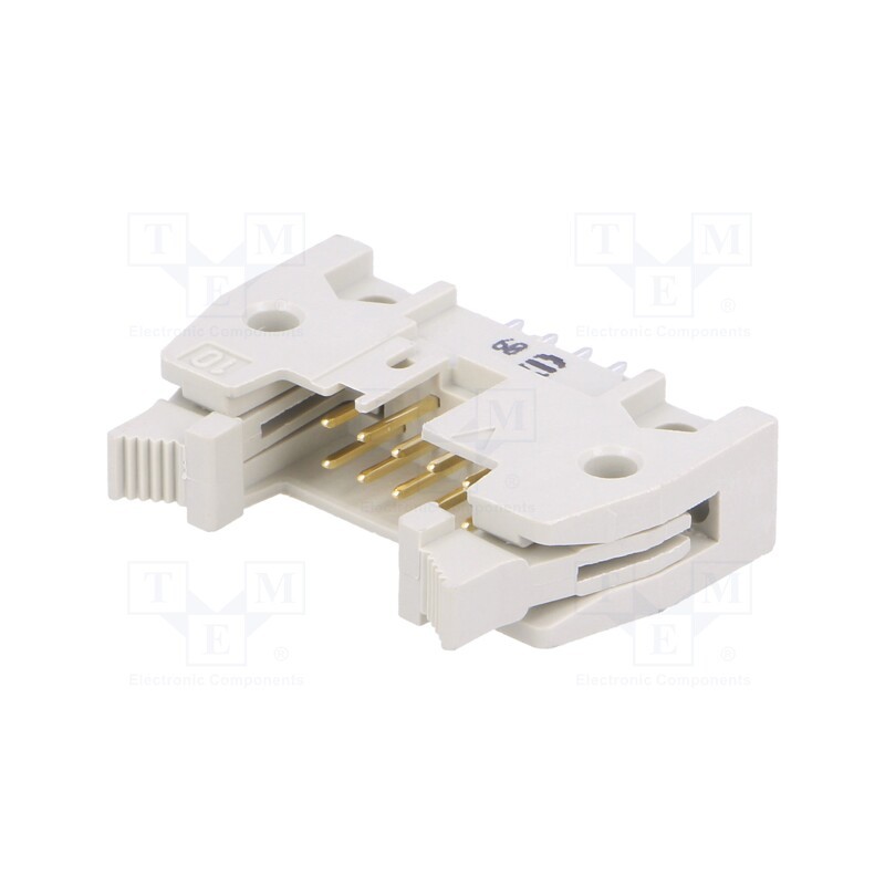 10 pcs : 9185067914 - Socket, IDC, male, PIN: 6, straight, with ejector, THT, 2.54mm, SEK