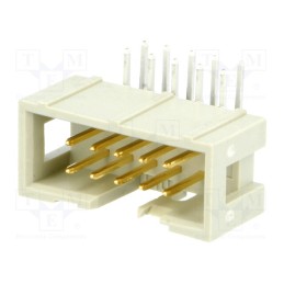 10 pcs : 9185106323 - Socket, IDC, male, PIN: 10, angled 90°, THT, 1.27mm, Layout: 2x5