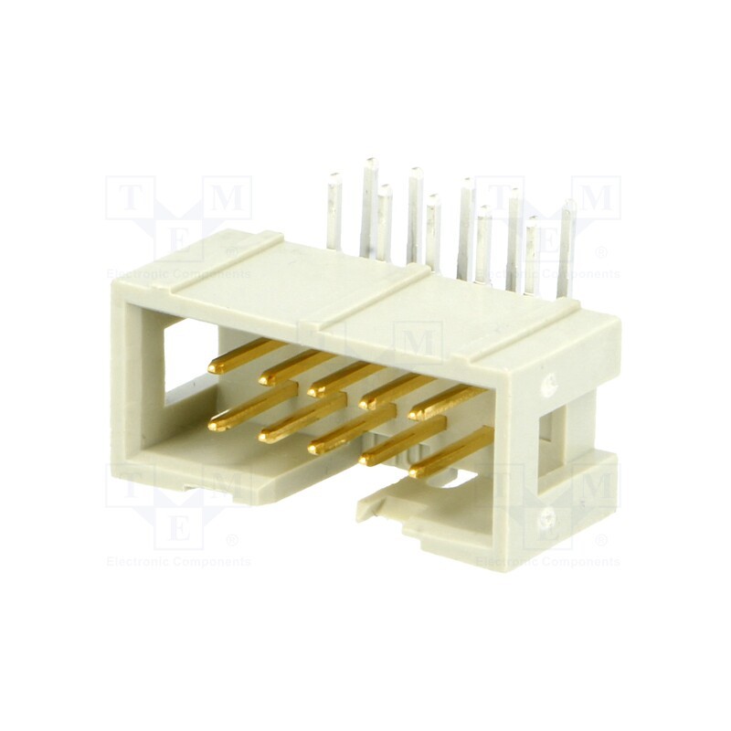 10 pcs : 9185106323 - Socket, IDC, male, PIN: 10, angled 90°, THT, 1.27mm, Layout: 2x5