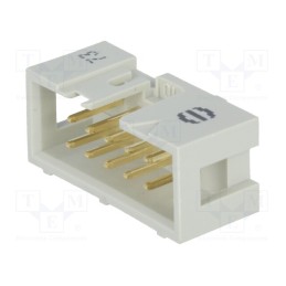 10 pcs : 9185106324 - Socket, IDC, male, PIN: 10, straight, THT, 1.27mm, Layout: 2x5