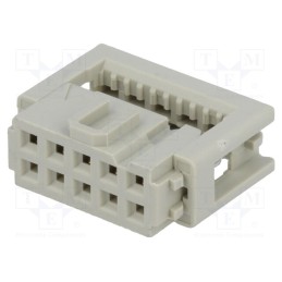 10 pcs : 9185106803 - Plug, IDC, female, PIN: 10, for ribbon cable, 1.27mm, Layout: 2x5