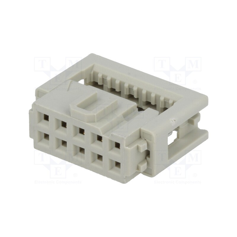 10 pcs : 9185106803 - Plug, IDC, female, PIN: 10, for ribbon cable, 1.27mm, Layout: 2x5