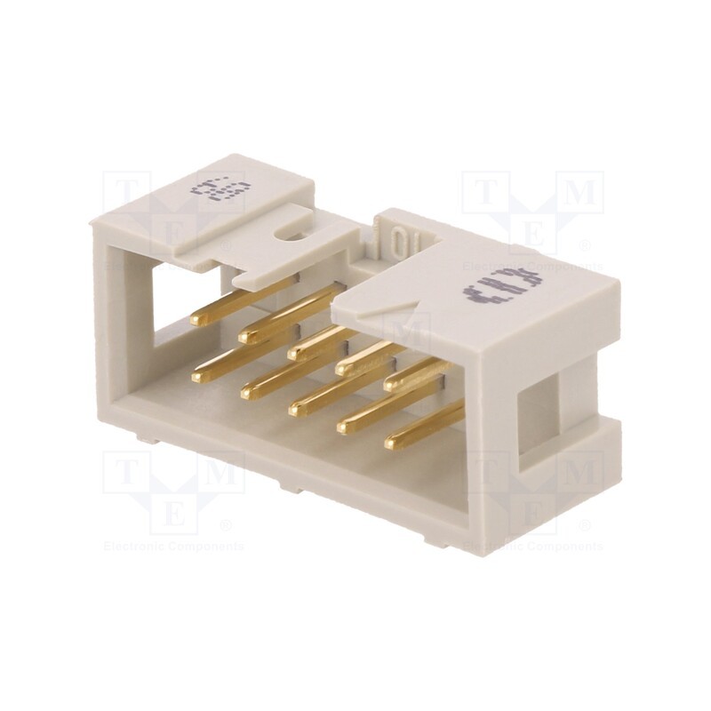 10 pcs : 9185107324 - Socket, IDC, male, PIN: 10, straight, low profile, THT, 1.27mm
