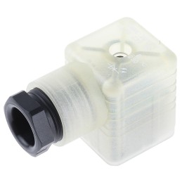 1 pcs - Hirschmann GDML 2P+E DIN 43650 A, Female Solenoid Valve Connector, with Indicator Light, 250 V ac/dc Voltage