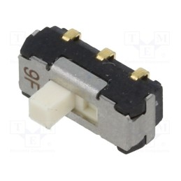 10 pcs : CL-SB-22A-02 - Switch: slide, Pos: 2, DPDT, 0.2A/12VDC, ON-ON, SMT, Leads: curved