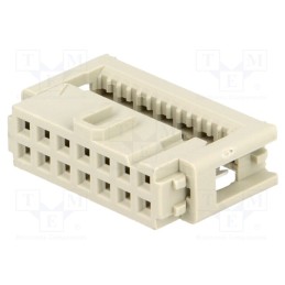 10 pcs : 9185146803 - Plug, IDC, female, PIN: 14, for ribbon cable, 1.27mm, Layout: 2x7