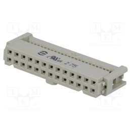 10 pcs : 9185266803 - Plug, IDC, female, PIN: 26, for ribbon cable, 1.27mm, Layout: 2x13