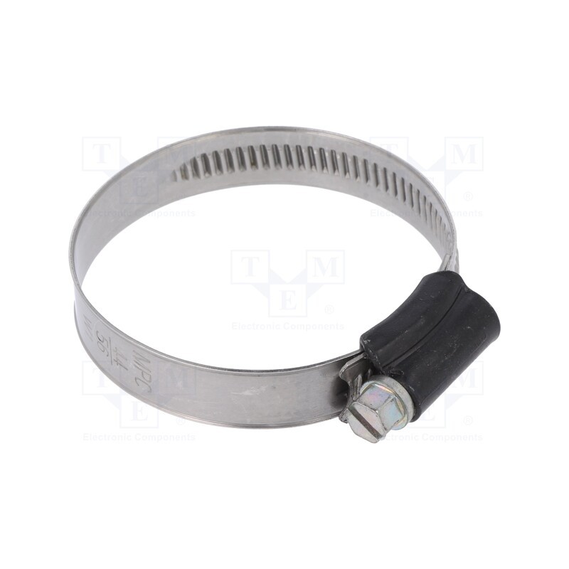 10 pcs : ST044 - Worm gear clamp, W: 9mm, Clamping: 44÷56mm, steel, ST, W1, DIN 3017