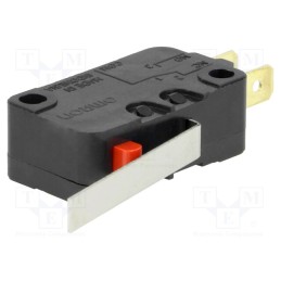 10 pcs : D3V-162-1C25 - Microswitch SNAP ACTION, 16A/250VAC, 10A/30VDC, with lever, SPDT