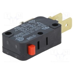 10 pcs : V-16-1C5 - Microswitch SNAP ACTION, 16A/250VAC, 0.6A/125VDC, without lever