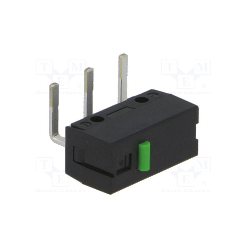 10 pcs : D2FS-F-N-A - Microswitch SNAP ACTION, 0.1A/6VDC, without lever, SPST-NO, IP40