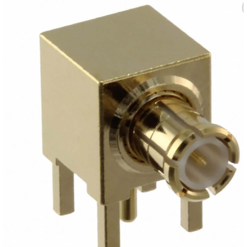1 pcs - Samtec, jack MMCX Connector, 50Ω, Edge Mount Termination, Right Angle Body
