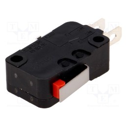 10 pcs : D3V-161-1A5 - Microswitch SNAP ACTION, 16A/250VAC, 10A/30VDC, with lever, SPDT