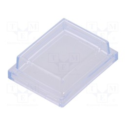 10 pcs : 203.201.011 - Cover, IP64, PVC, rectangular, 36x28x10.6mm