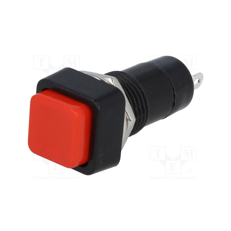 10 pcs : - Switch: push-button, Pos: 2, SPST-NO, 3A/125VAC, OFF-ON, Ø12mm
