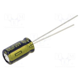 10 pcs : EEUFC1V680 - Capacitor: electrolytic, low ESR, THT, 68uF, 35VDC, Ø6.3x11.2mm
