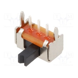 10 pcs : MFP 113 D-RA - Switch: slide, Pos: 2, SPDT, 0.1A/12VDC, ON-ON, PCB,THT, -40÷85°C