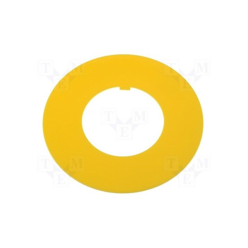 10 pcs : W0-PIERŚC.ŻÓŁTE DR - Warning plate, 30mm, Ømount.hole: 30.5mm, Ø: 60mm, PVC