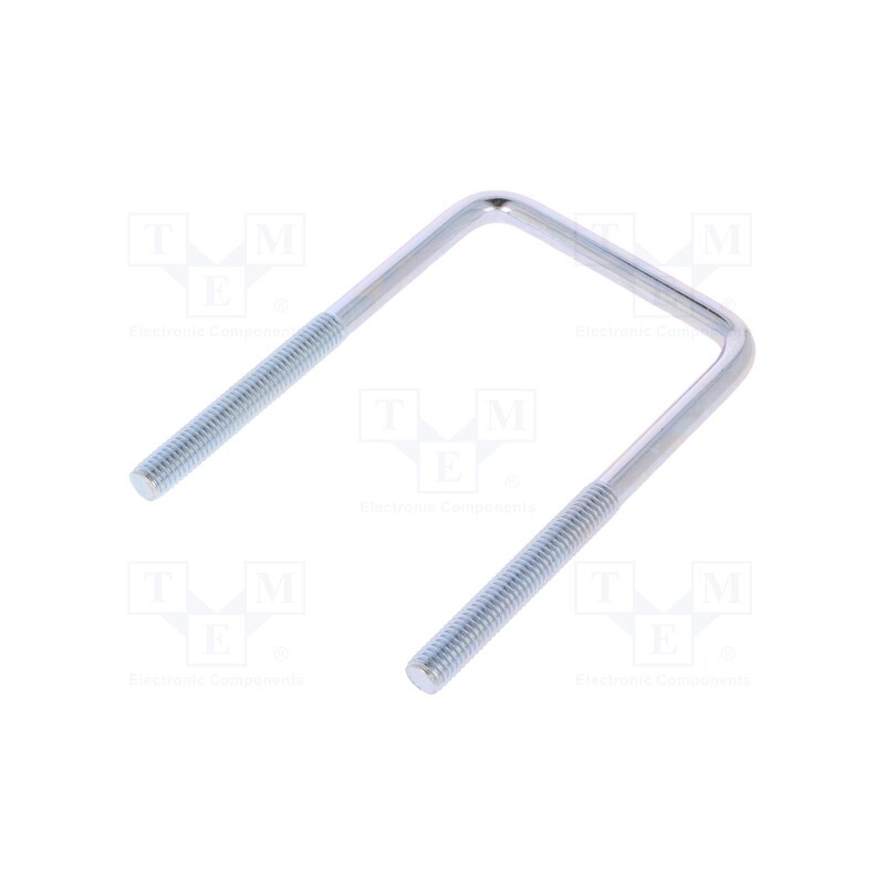 10 pcs : CBTC..8..61.108 (2'') - U-bolt, C, 1.25, steel, zinc, Thread len: 53mm, Int.width: 61mm