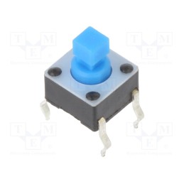 50 pcs : 1825967-1 - Microswitch TACT, SPST-NO, Pos: 2, 0.05A/24VDC, THT, none, 1.6N