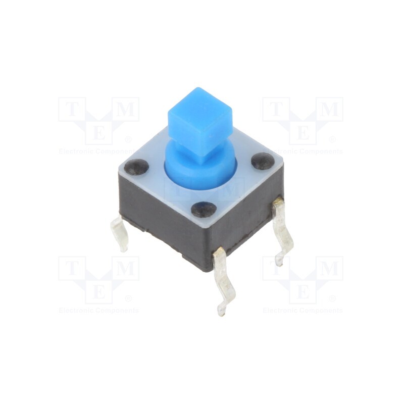 50 pcs : 1825967-1 - Microswitch TACT, SPST-NO, Pos: 2, 0.05A/24VDC, THT, none, 1.6N