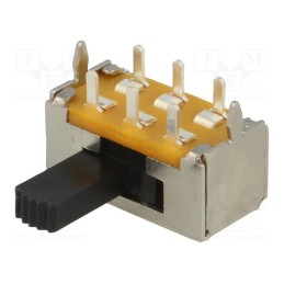 10 pcs : SL13-212C - Switch: slide, Pos: 2, DPDT, 1A/125VDC, ON-ON, THT, -20÷60°C, 50mΩ
