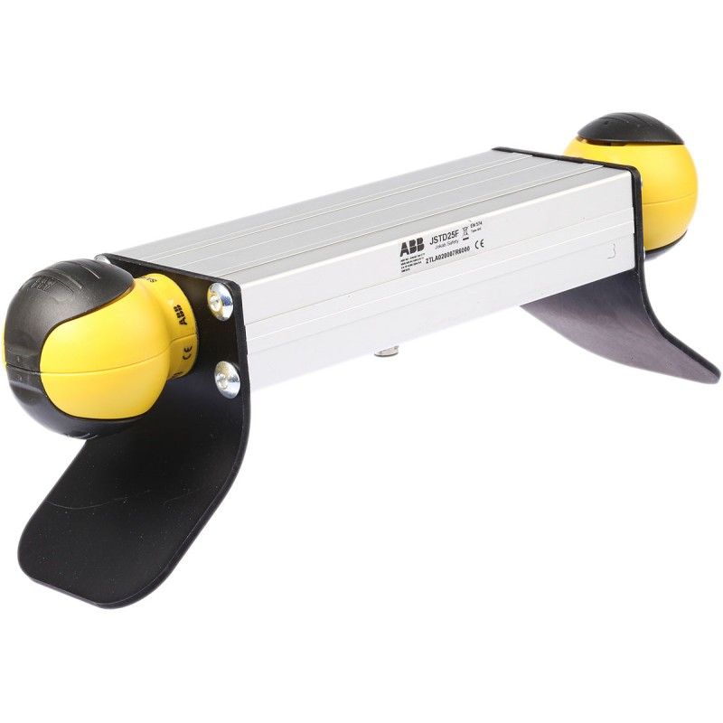 1 pcs - ABB 4 Button Safety Two Hand Control Switch, Black, Yellow, JSTD25 Series