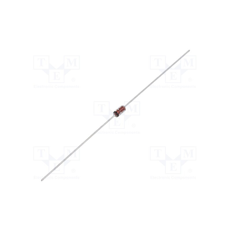 50 pcs : BZX55B4V3 A0G - Diode: Zener, 0.5W, 4.3V, 5mA, DO35, single diode, Ir: 1uA