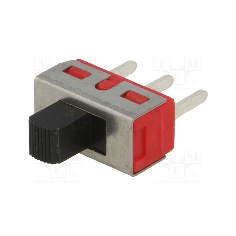 10 pcs : - Switch: slide, Pos: 2, SPDT, 2A/250VAC, 5A/28VDC, ON-(ON), THT