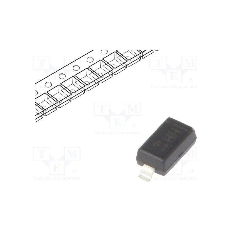 50 pcs : DDZ9689-7 - Diode: Zener, 0.5W, 5.1V, SMD, , SOD123, single diode