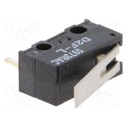 10 pcs : D2F223 - Microswitch SNAP ACTION, 3A/125VAC, 2A/30VDC, with lever, SPDT