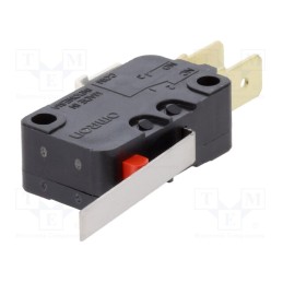 10 pcs : D3V-162-1C4 - Microswitch SNAP ACTION, 16A/250VAC, 10A/30VDC, with lever, SPDT