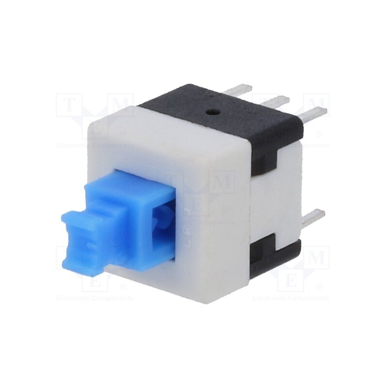 10 pcs : MPSA-22E08-O-150 - Switch: push-button, Pos: 2, DPST, 0.1A/30VDC, ON-(ON), PCB,THT