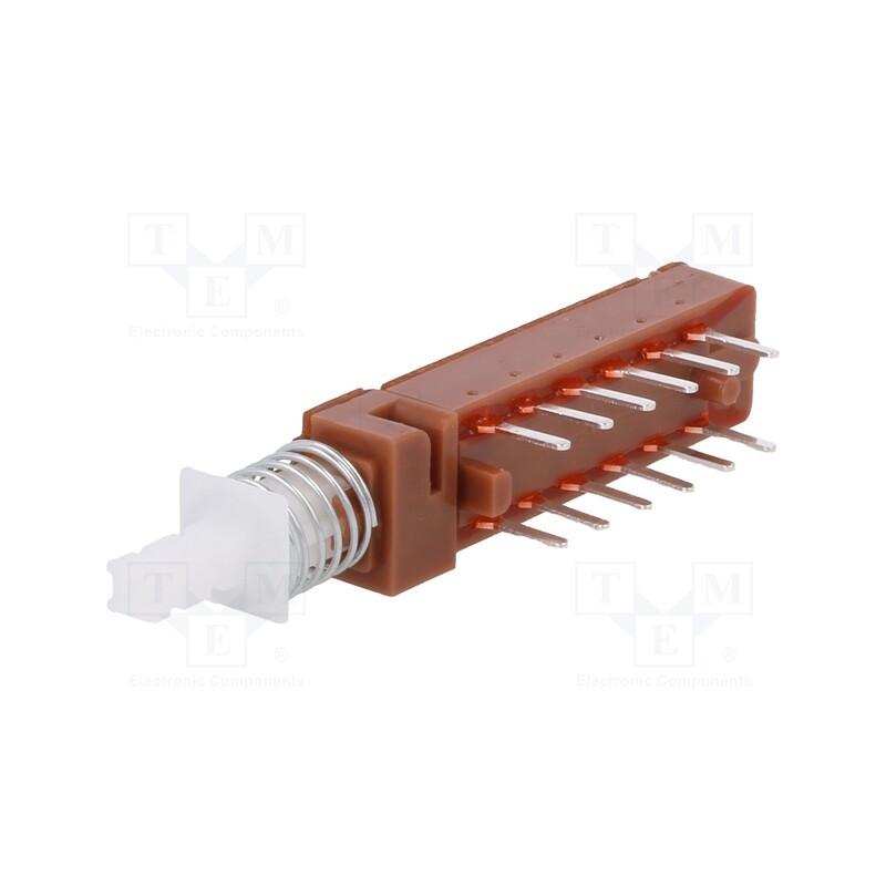 10 pcs : MPBS-42H01-LF-14 - Switch: push-button, Pos: 2, 0.5A/100VAC, 1A/25VDC, ON-ON, PCB,THT