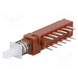 10 pcs : MPBS-42H01-F14 - Switch: push-button, Pos: 2, 0.5A/100VAC, 1A/25VDC, ON-(ON), square